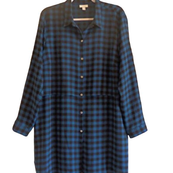 J Jill layered Long button-down front tunic blouse Size Small EUC - Picture 4 of 6